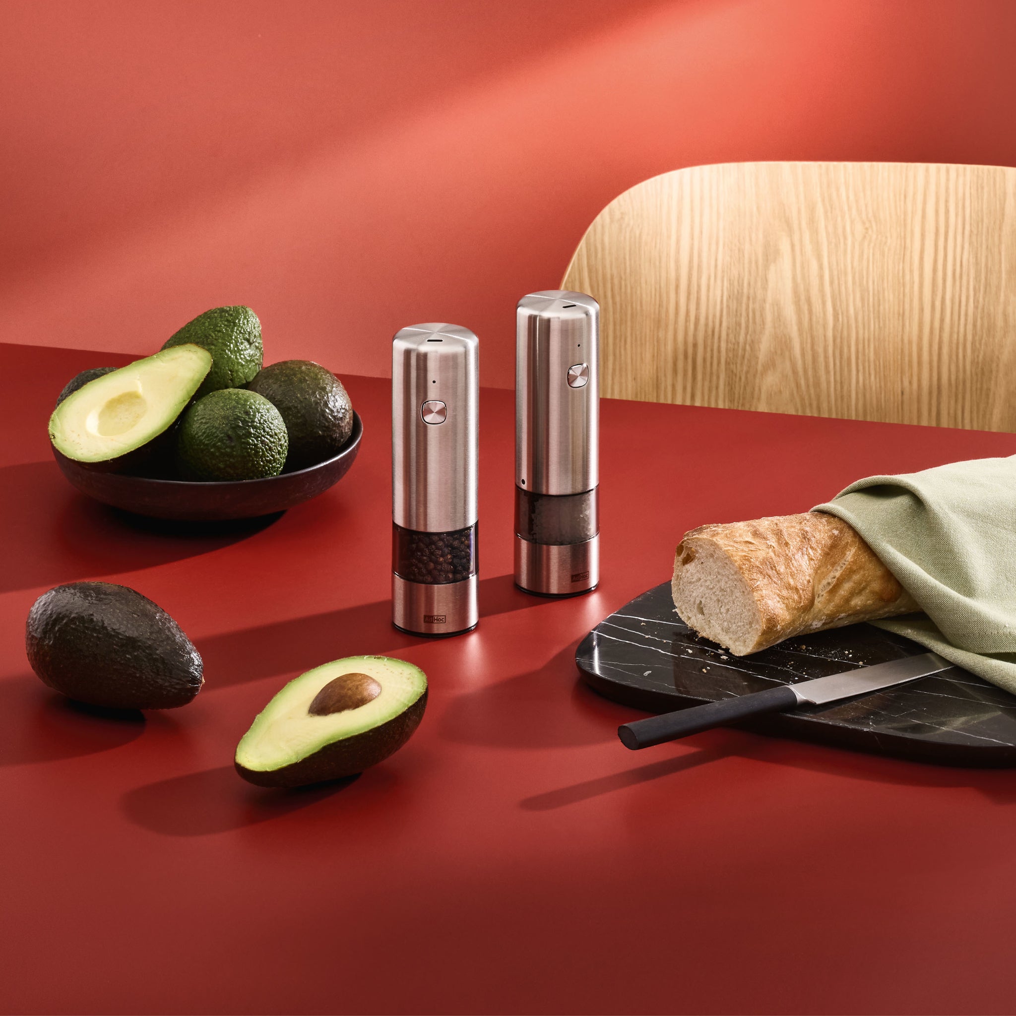 AdHoc seasoning range electronic salt & pepper mills