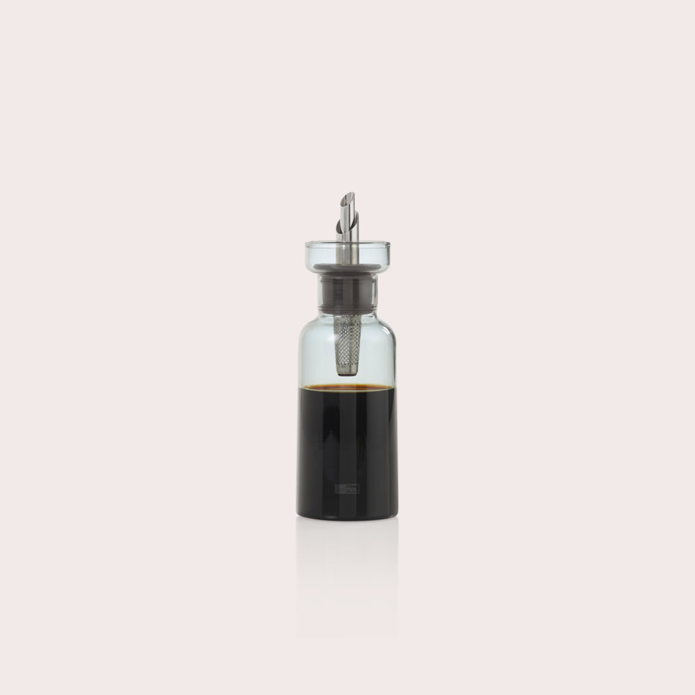 AromaPour Oil & Vinegar Dispenser in Grey Glass