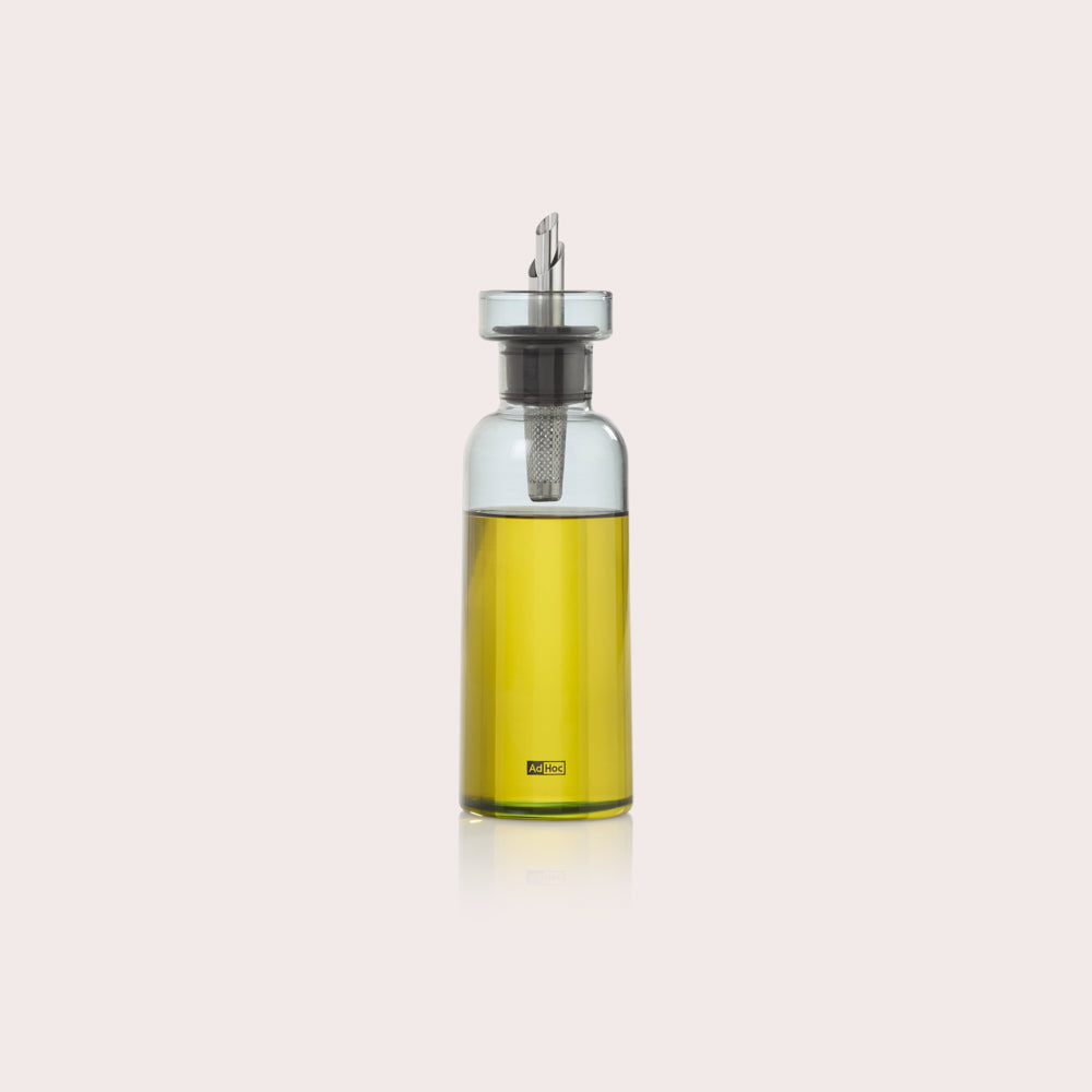 AromaPour Oil & Vinegar Dispenser in Grey Glass