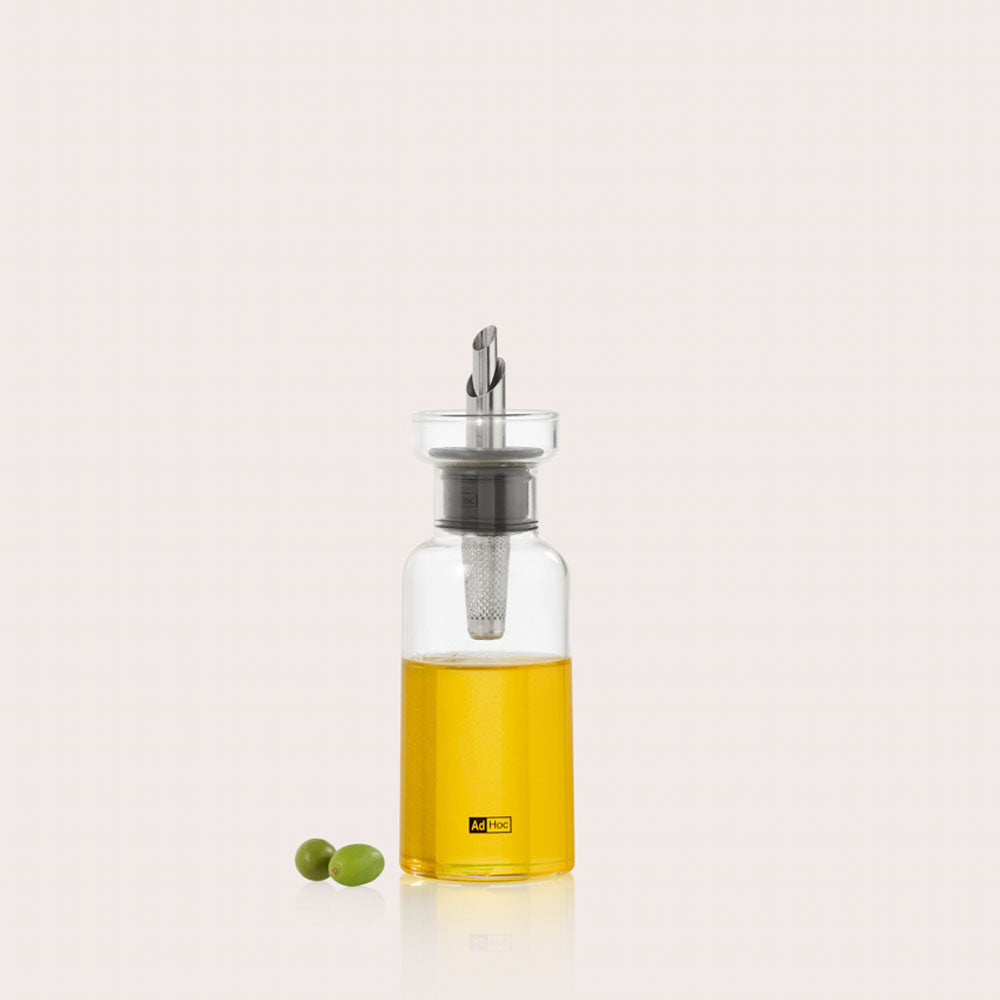 AromaPour Oil & Vinegar Dispenser in Clear Glass
