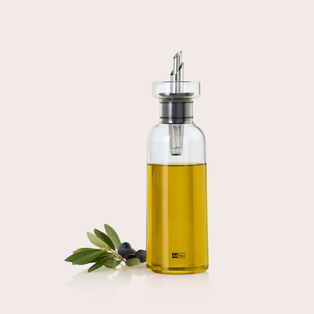 AromaPour Oil & Vinegar Dispenser in Clear Glass
