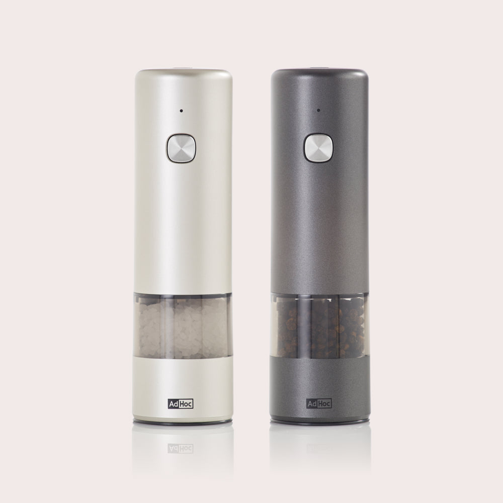 i.Mill Electric Salt & Pepper Mill Set in Light & Dark Grey Finish