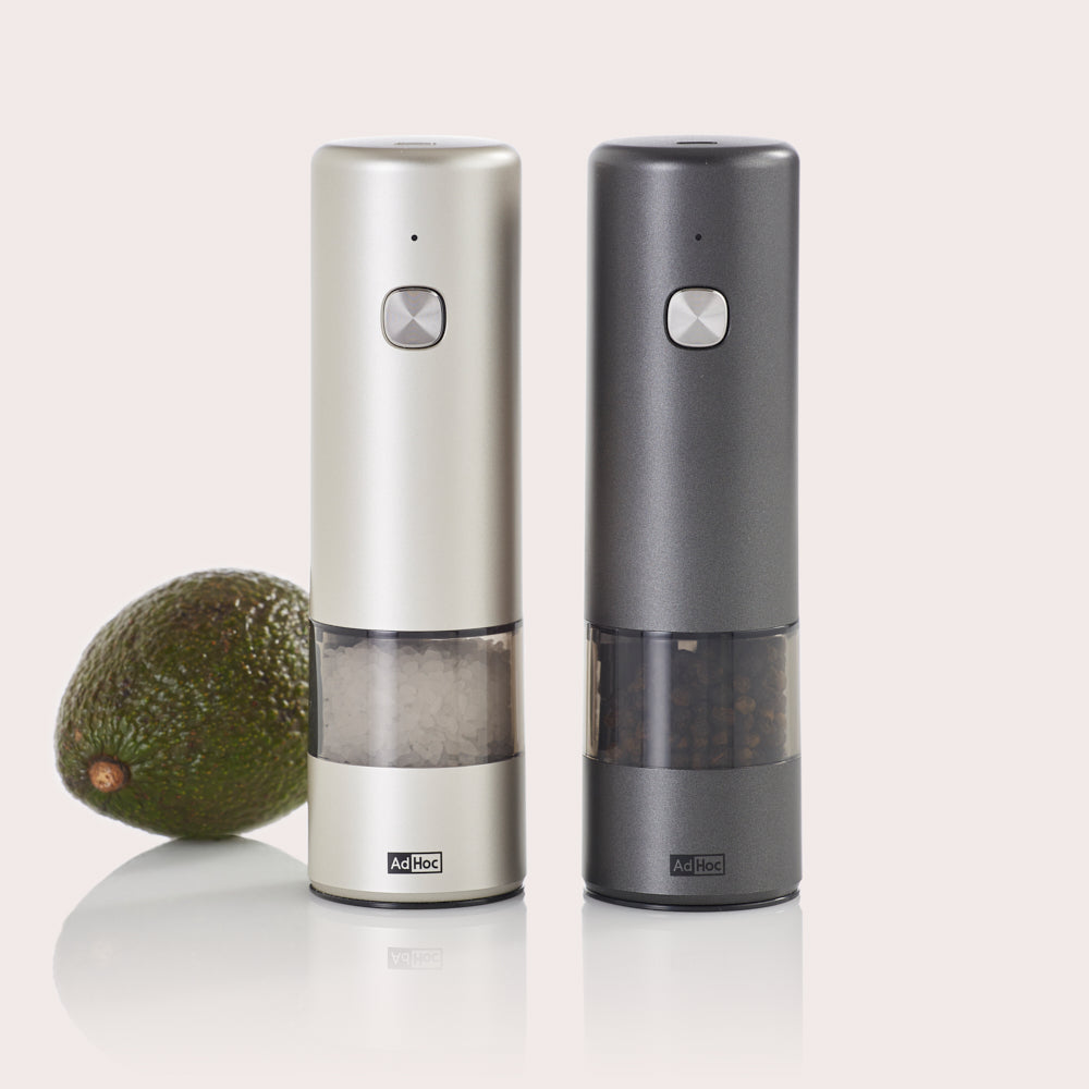 i.Mill Electric Salt & Pepper Mill Set in Light & Dark Grey Finish