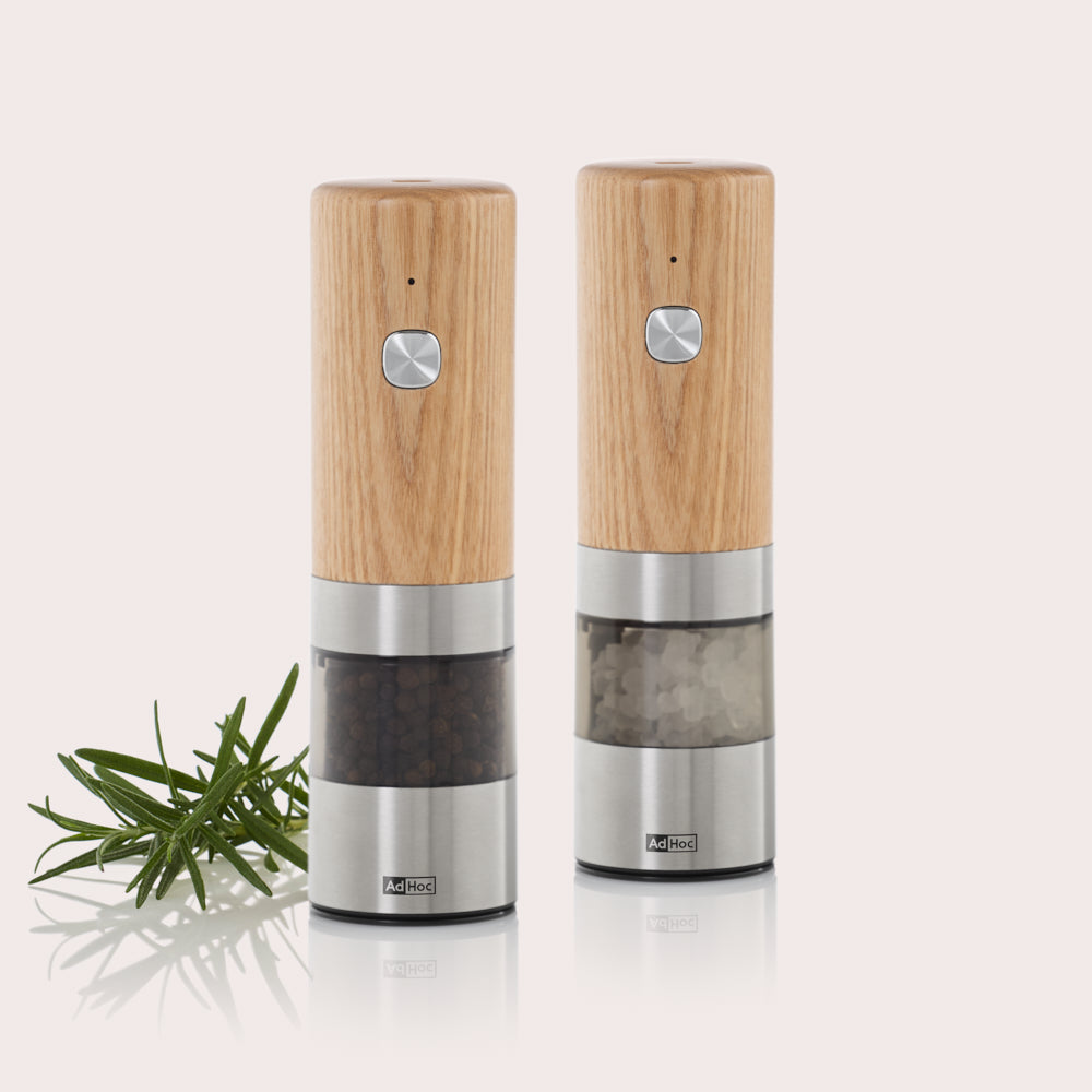 i.Mill Electric Salt & Pepper Mill in Ash Wood