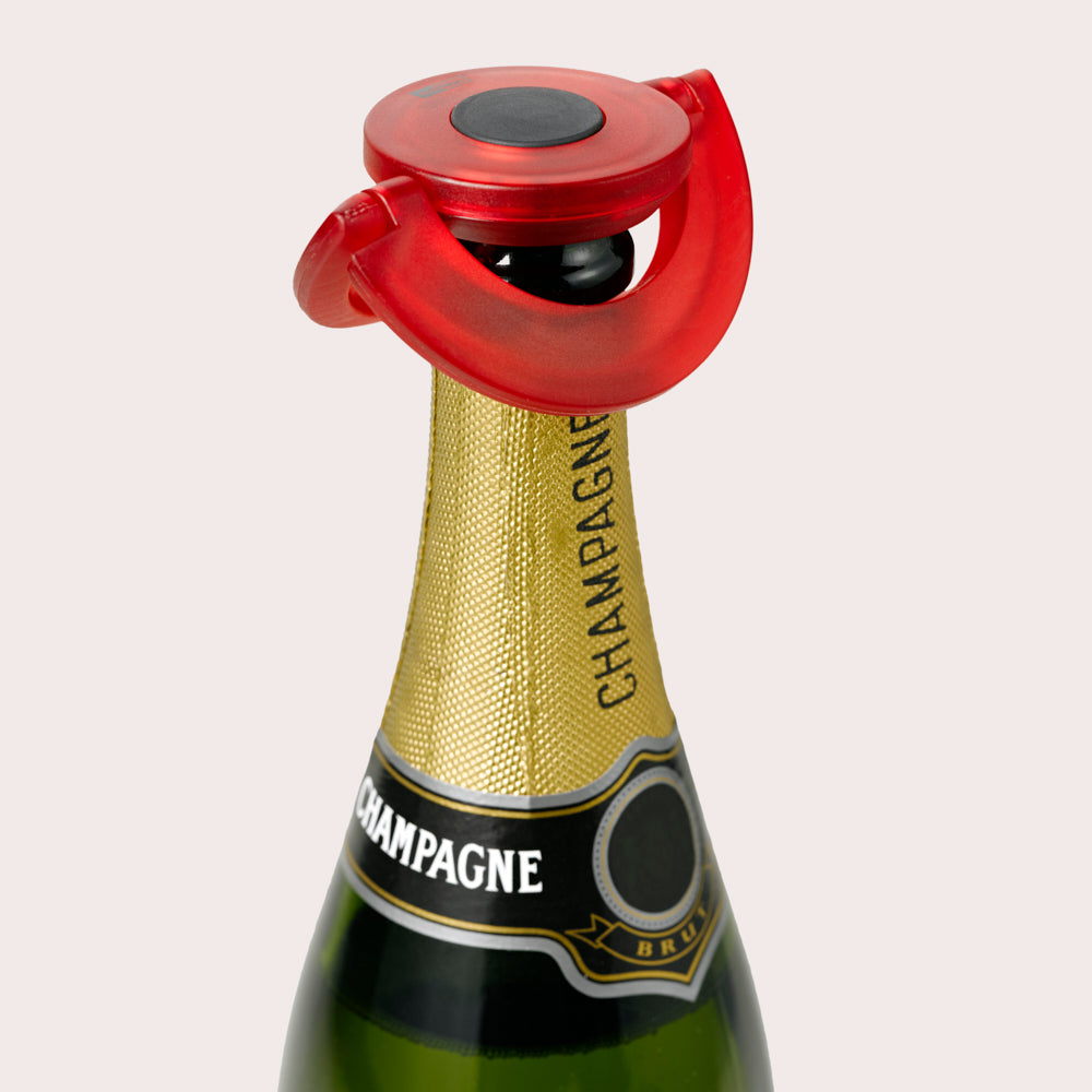 Gusto Champagne Stopper Red