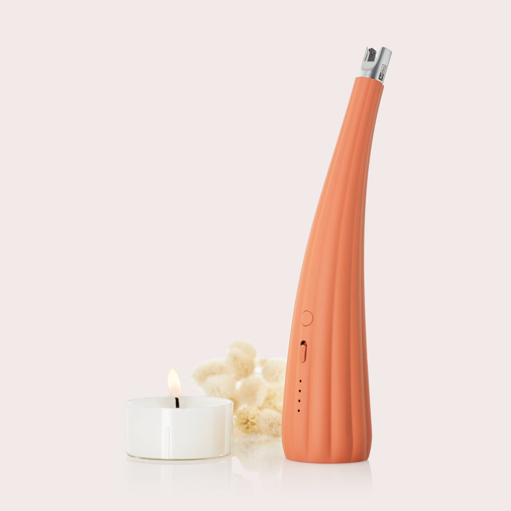 Arc Electric Table Lighter in Terracotta