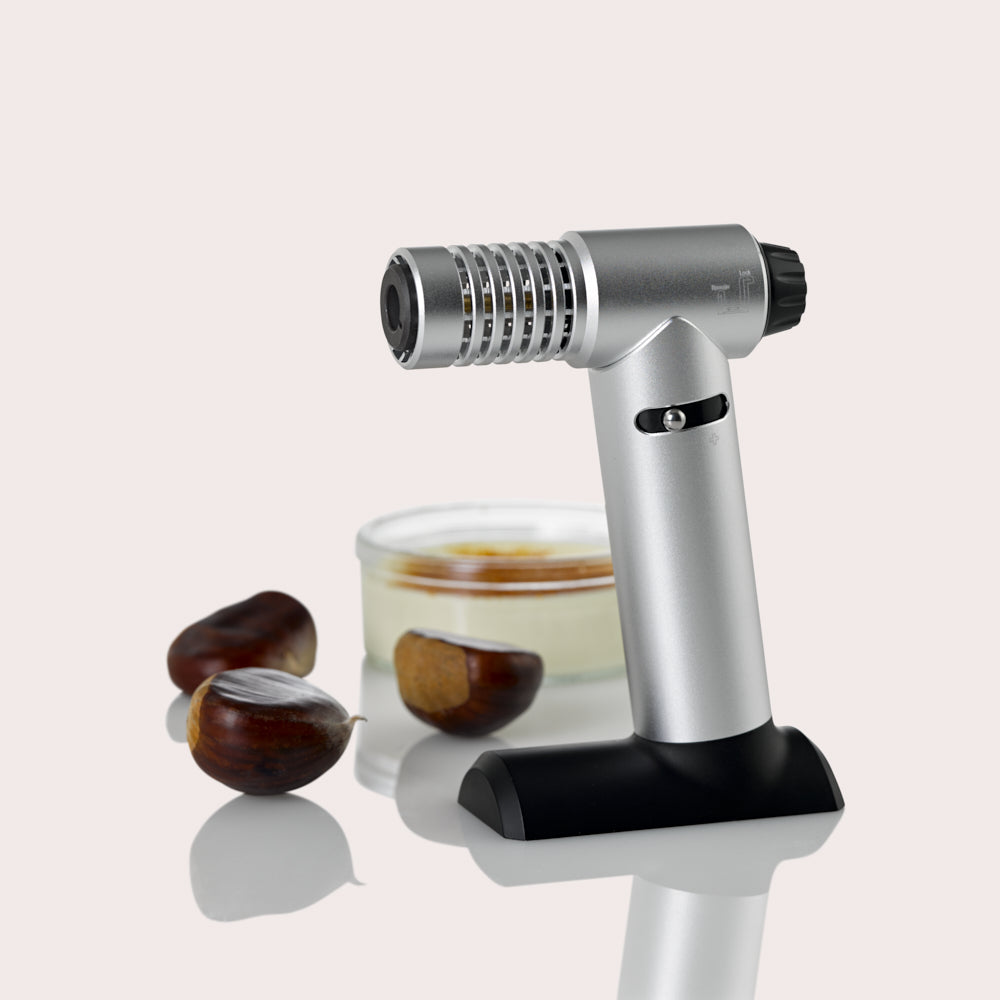 Flambé Kitchen Blowtorch Silver