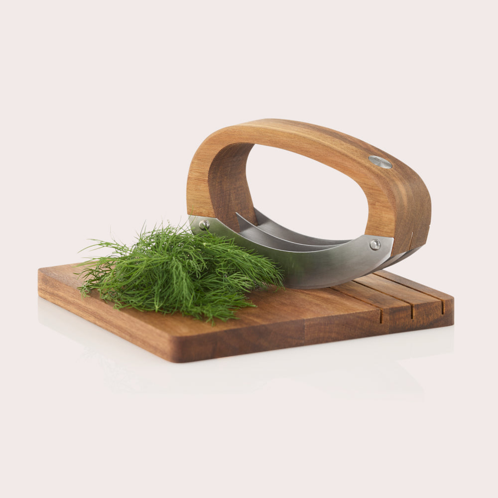 Roccaverde Chopping Knife with Chopping Board