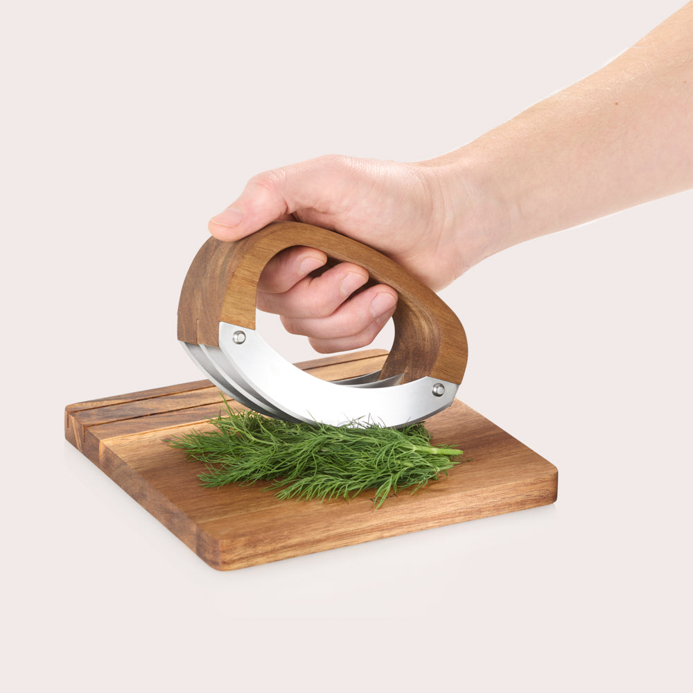 Roccaverde Chopping Knife with Chopping Board
