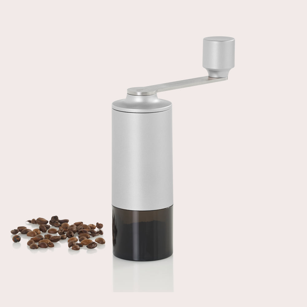 Moro Manual Coffee Grinder in Light Grey