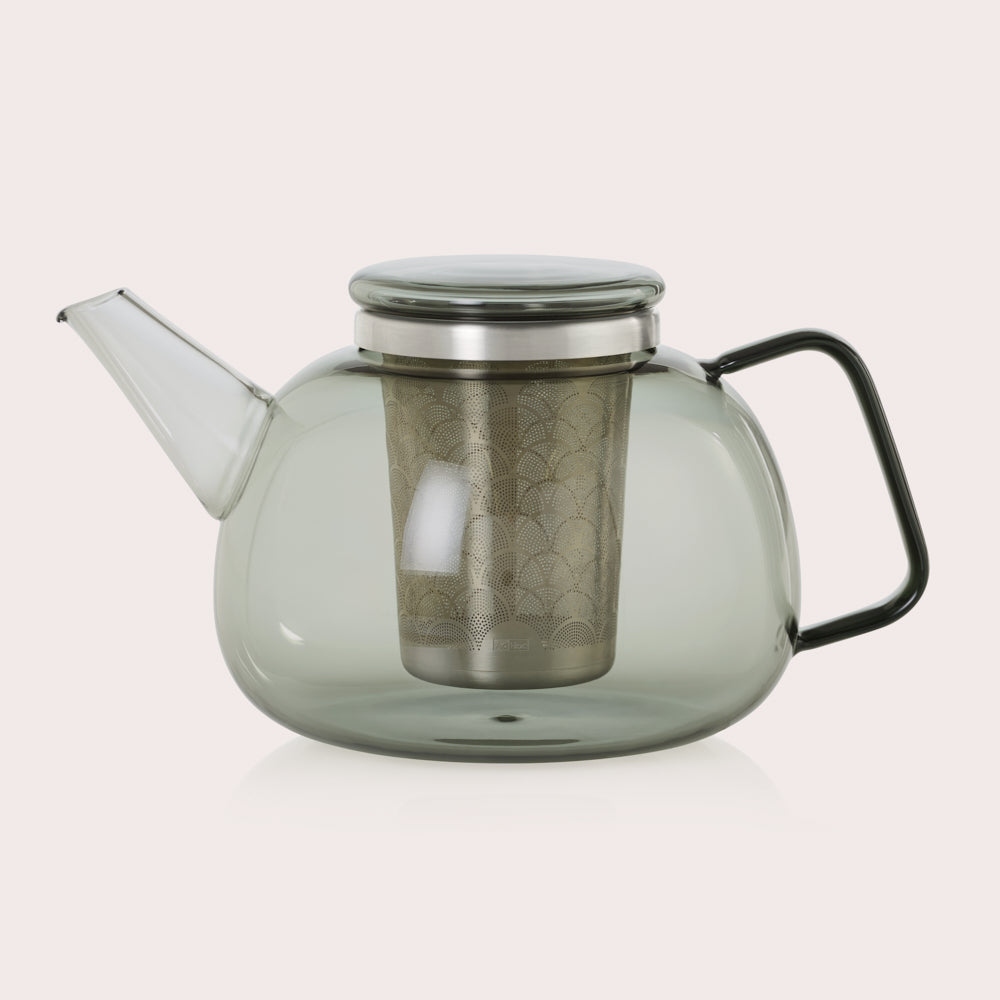 Yuna Teapot in Grey Glass