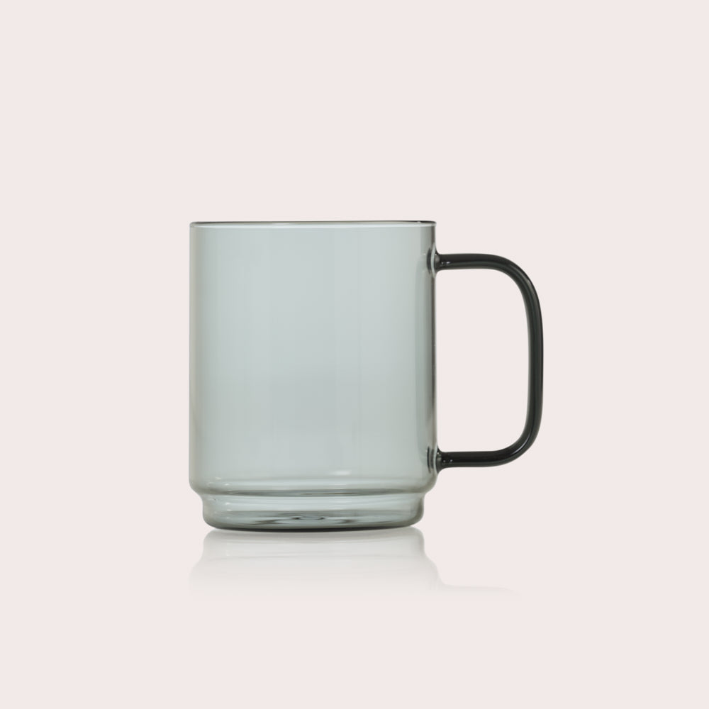 Impact Glass Cup in Grey Glass