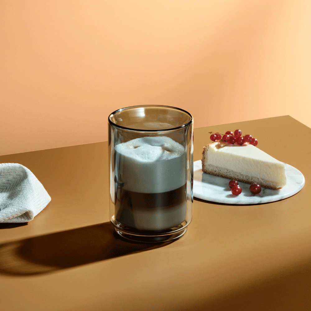 Impact Glass Mug in Grey Glass