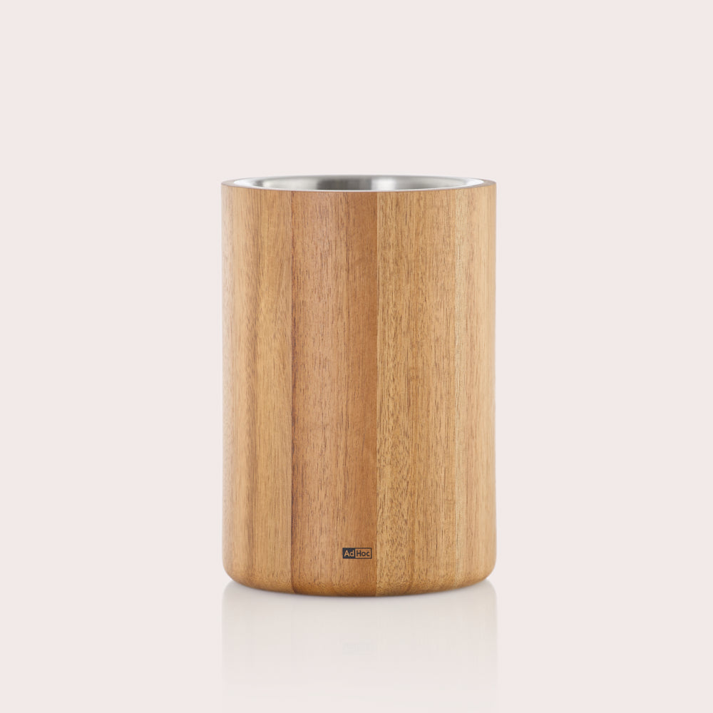 Vine Wine & Champagne Cooler in Acacia Wood