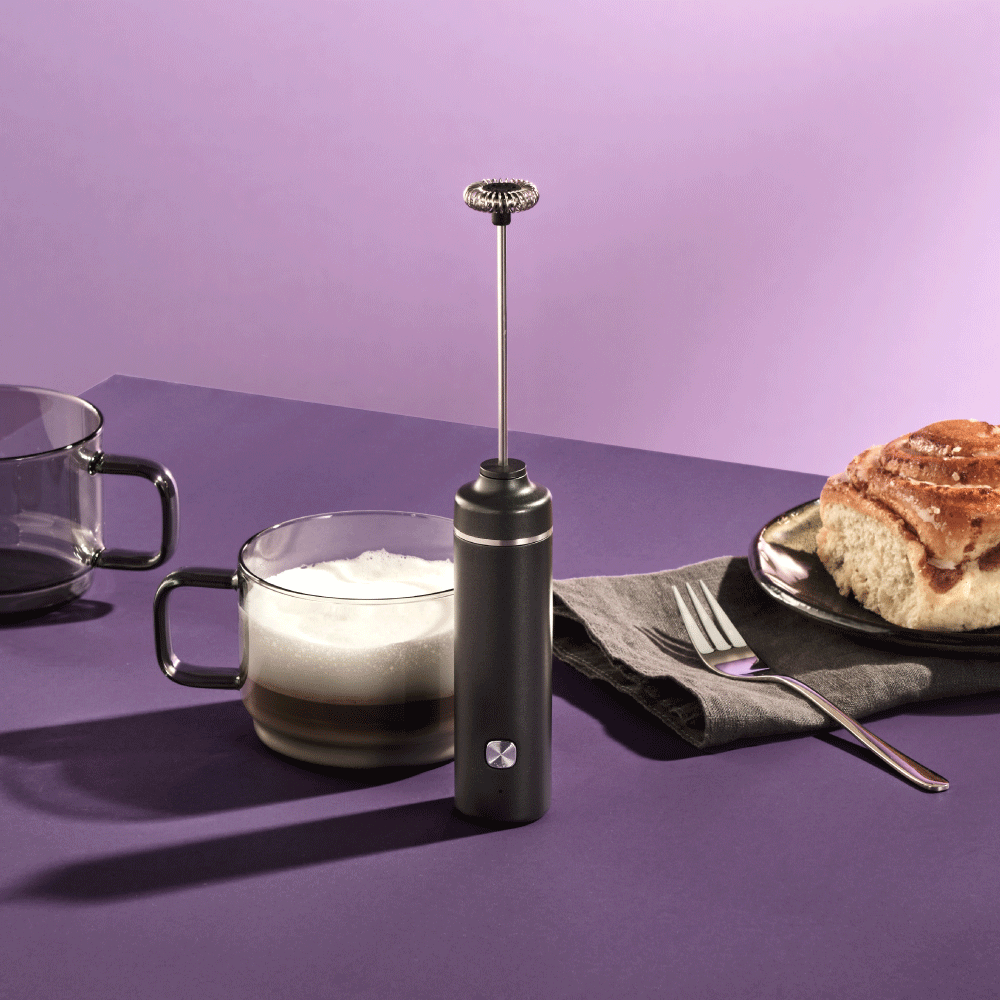 Moro Electric Milk & Sauce Frother in Dark Grey